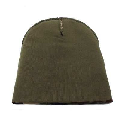 Camouflage Knitted Beanie - Unisex Winter Hat for Men and Women, Warm Skullies Beanies for Autumn and Winter