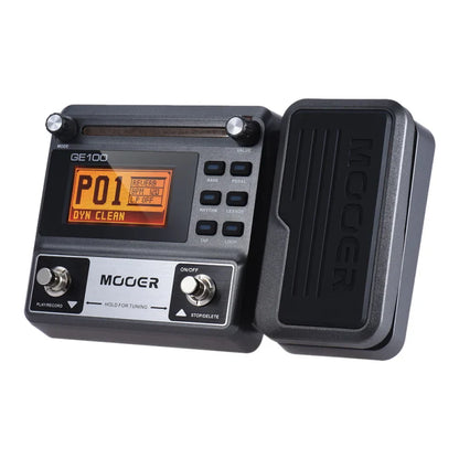 MOOER GE100 Guitar Multi-Effects Processor – Pedal with Loop, Tuner, Tap Tempo, Rhythm, Scale & Chord Lessons