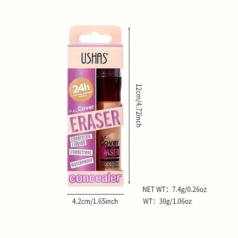 USHAS Sponge Head Concealer – Black Circles, Tear Marks, Acne & Skin Imperfections Waterproof Foundation Makeup Eraser