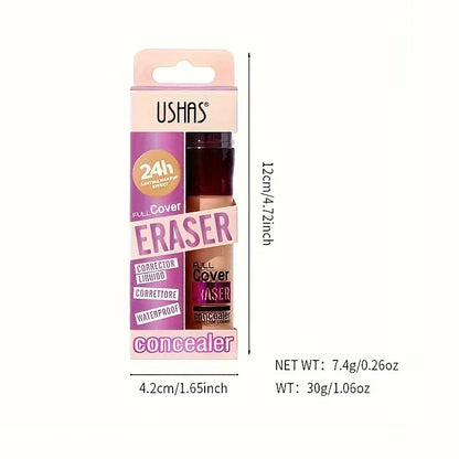 USHAS Sponge Head Concealer – Black Circles, Tear Marks, Acne & Skin Imperfections Waterproof Foundation Makeup Eraser