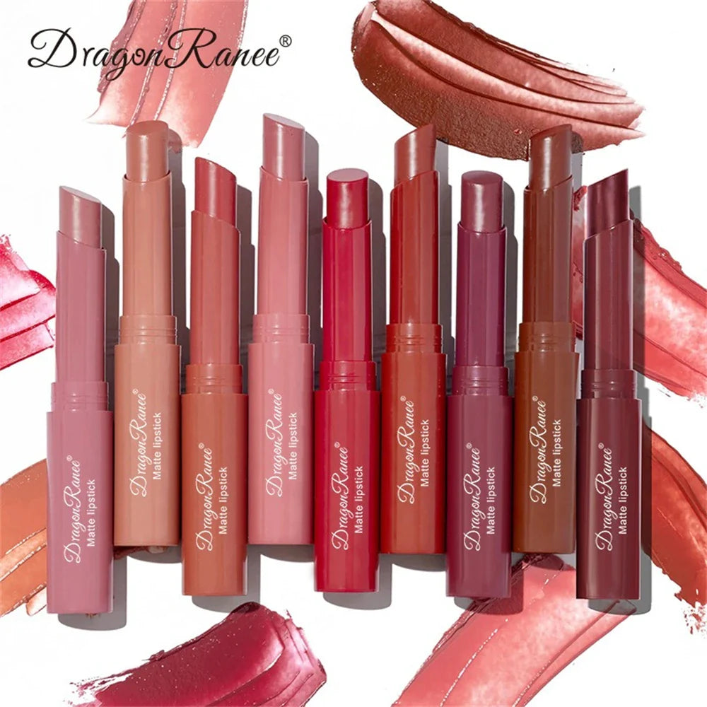 Nude Matte Waterproof Lipstick – Long-Lasting Velvet Red Lipsticks for Women, Non-Fading Lip Makeup