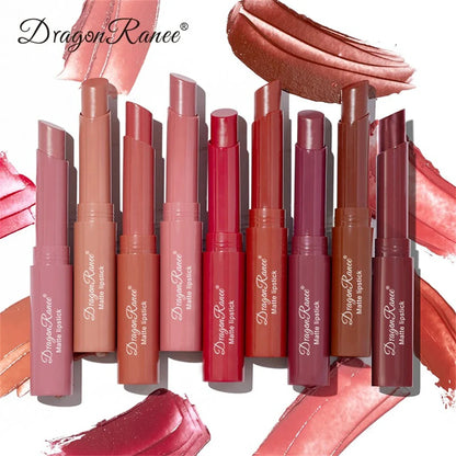 Nude Matte Waterproof Lipstick – Long-Lasting Velvet Red Lipsticks for Women, Non-Fading Lip Makeup