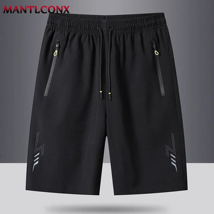 Men's Summer Sport Shorts – Cool Running, Gym & Fitness Training Shorts in Black and Gray