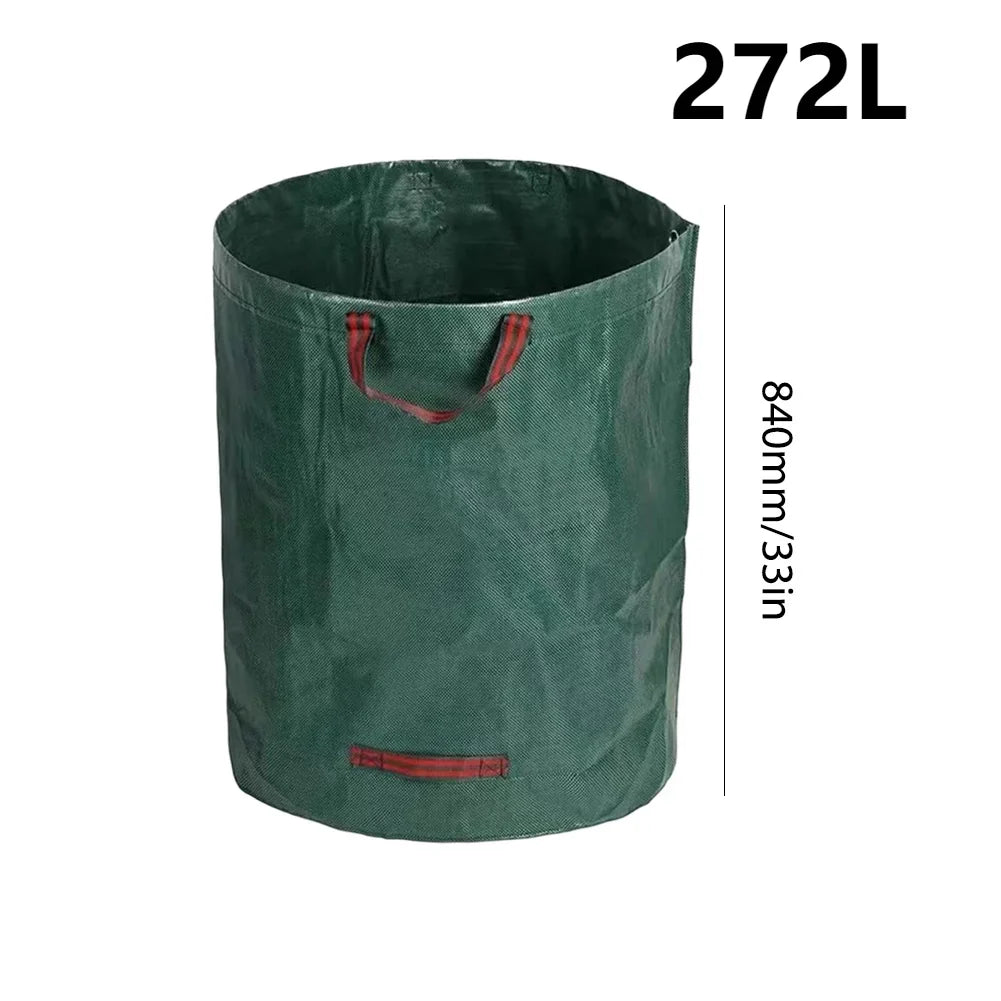 60L-500L Reusable Garden Bag – Large Capacity Foldable Leaf Sack, Garden Trash Waste Container & Storage