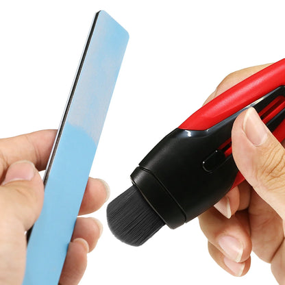 DSPIAE PT-RDB Retractable Double-Tip Dust Brush – Model Cleaning Tool for Assembly, Military & DIY Hobby Building