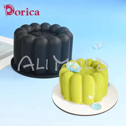 Dorica Silicone Baking Mold — Round, Heart, Star & Square Bento Cake, Chocolate, Mousse, Soap & Candle Moulds for Kitchen Bakeware