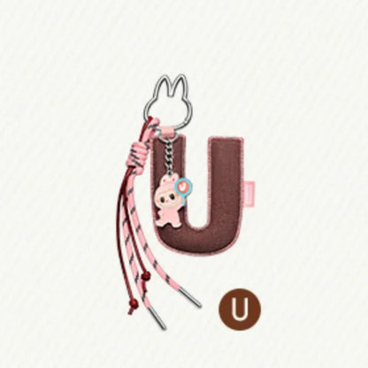POP MART Labubu The Monsters Pin — Love Series Letter Pendant Blind Box, Mystery Toy Figure Ornament