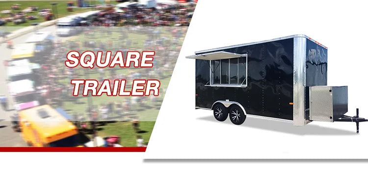 Mobile Fast Food Trailer – Fully Equipped Enclosed BBQ Vending Cart & Restaurant Food Truck with Full Kitchen