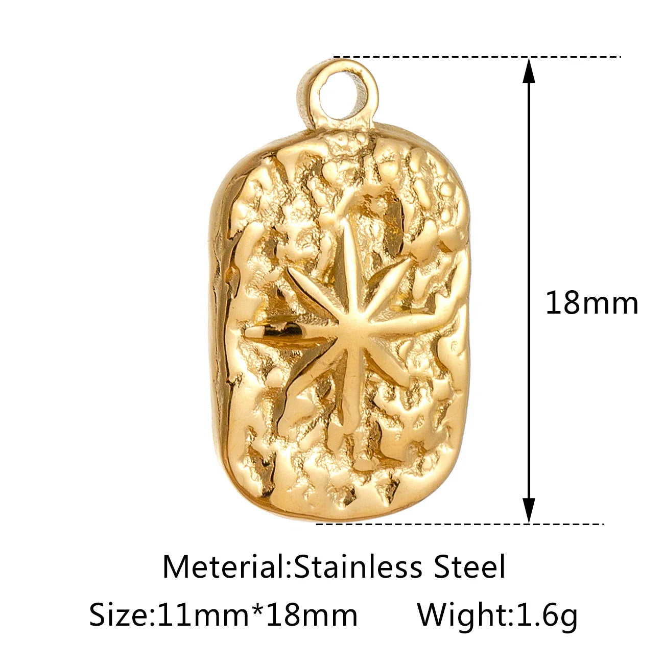 Stainless Steel Sunburst Sun Moon Star Charms Pendant – DIY Jewelry Making for Necklace, Bracelet & Earrings