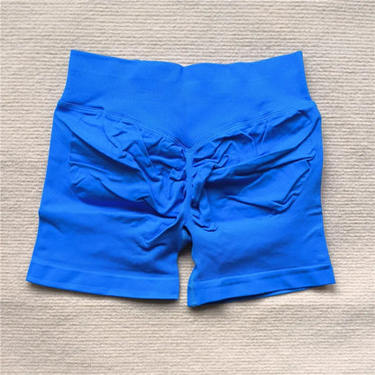 Women’s Gym Impact Running Shorts — Seamless Scrunch Butt Biker & Yoga Athletic Leggings