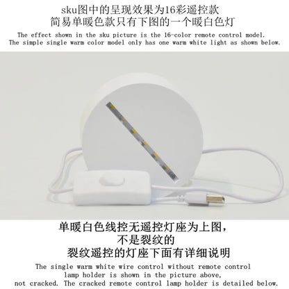 K-Pop Demon Hunters LED Night Light – Zoe, Mira, Rumi, Saja 16-Color Remote Control