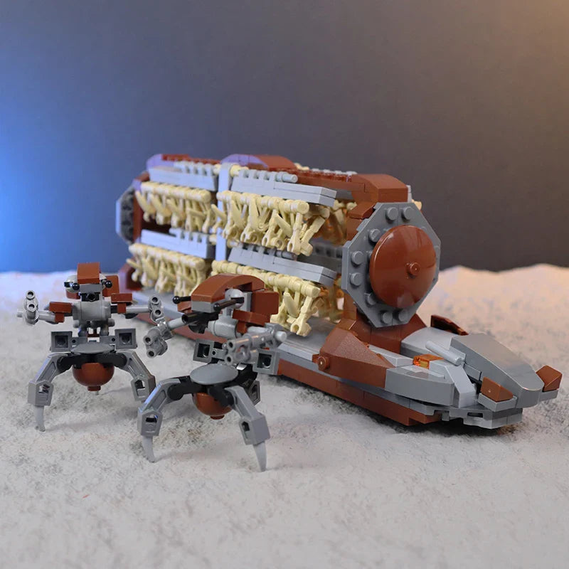 Platoon Attack Craft Droid Building Toy – DIY Star Army Model Blocks Set, Christmas Gift for Boys, Kids, and Adults