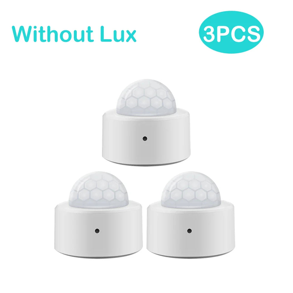 Tuya 2-in-1 ZigBee Mini PIR Motion Detector & Bright Lux Light - Passive Infrared Security Burglar Alarm Sensor