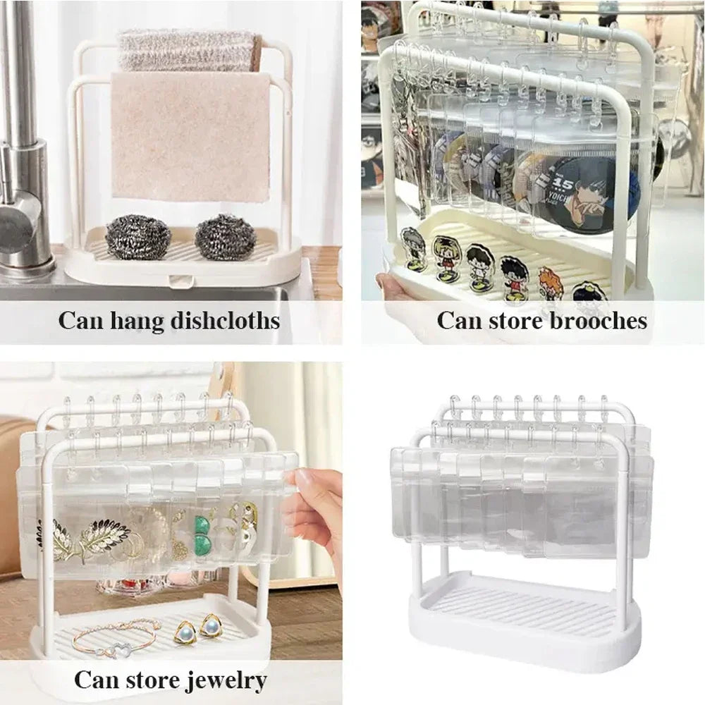Multi-Functional Display Stand - Jewelry, Badge & Collectible Organizer Rack