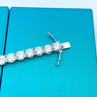 SEMNI Moissanite Diamond Tennis Bracelet – 3mm-6.5mm, GRA Certified, 925 Sterling Silver Luxury Jewelry for Men & Women