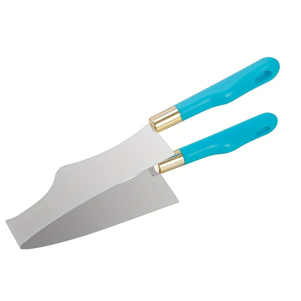 Stainless Steel Cake Slicer & Triangle Cutter Tool – Professional Baking Knife for Home, Bakery & Pastry Chefs