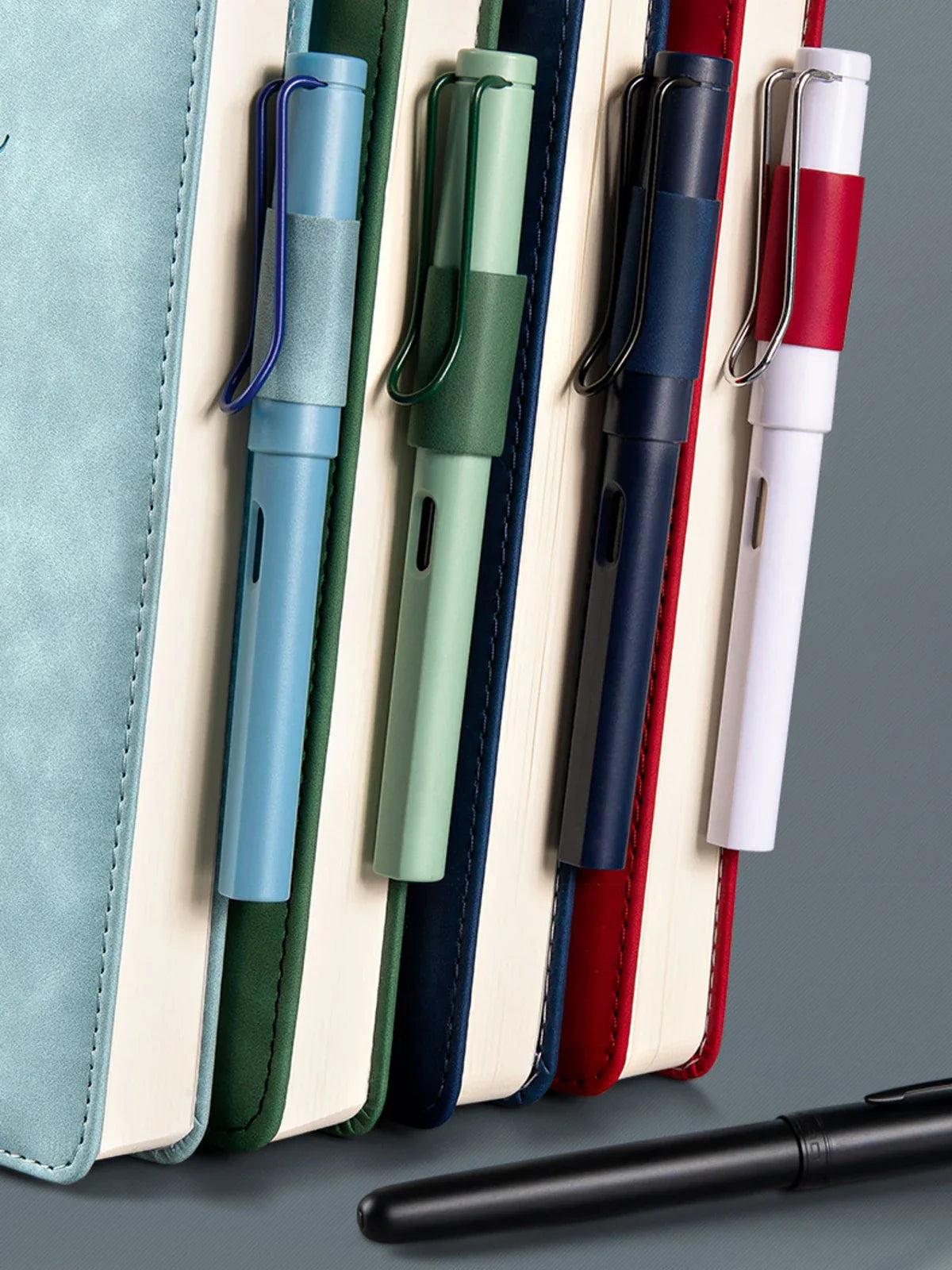 A5 Thickened Deer Head Notebook – Business PU Soft Leather Notepad with Horizontal Lines, School & Office Stationery Supplies