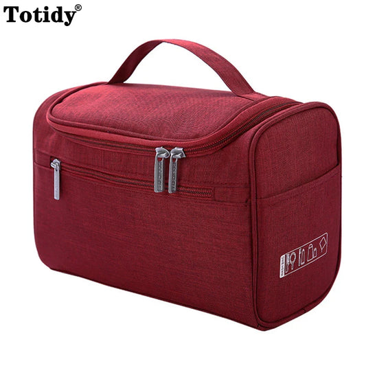 Portable Hanging Cosmetic Bag - Travel Toiletry Organizer for Men and Women | Makeup Vanity Storage Case