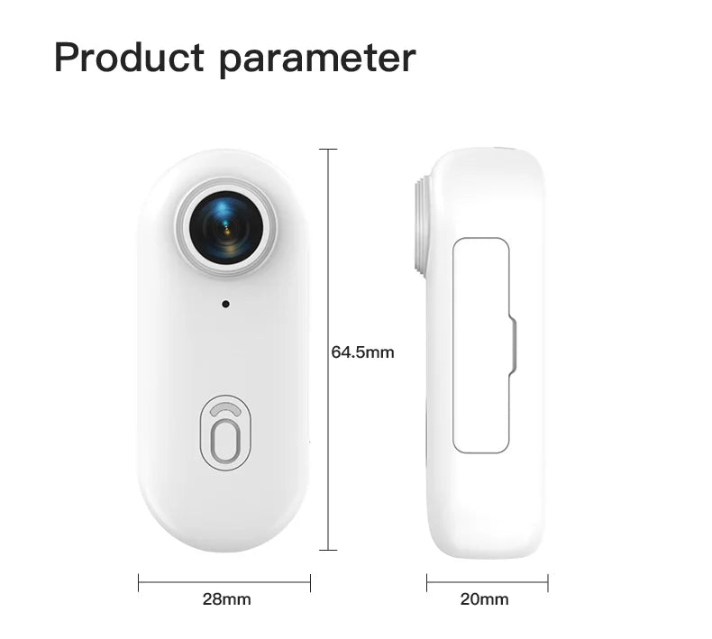 4K UHD Mini Vlog Camera – Wireless WiFi Sports Action Pocket Camcorder