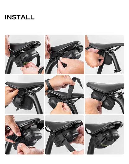 ROCKBROS Mini Bike Tail Bag – Lightweight Road Bicycle Storage for Tools & Accessories