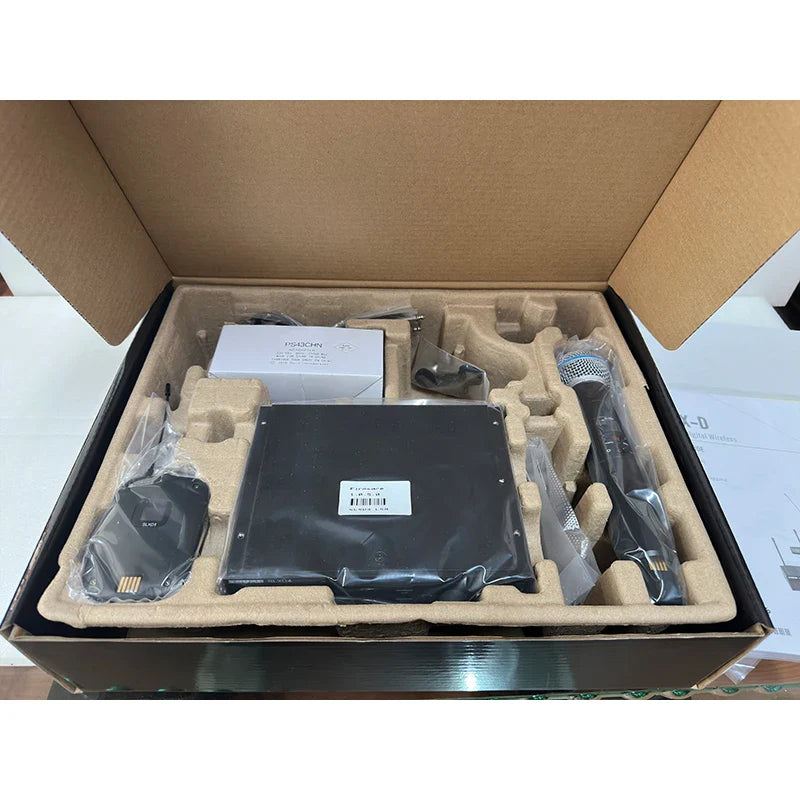SLXD Wireless Microphone System – 500/600/800MHz 4-Pin Headset with KSM8/Beta58, Professional Audio for Stage & Karaoke