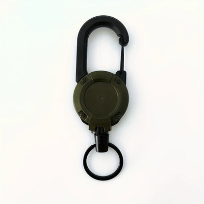 1/2/4PCS Retractable Keychain Badge Reel – Heavy Duty Extendable Holder with Carabiner for Men’s Outdoor Bags