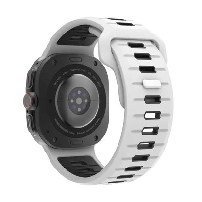 Sports Silicone Strap for Samsung Galaxy Watch Ultra 2025 — Soft Two-Color No-Gap Band for 47mm Galaxy Watch 7 Ultra