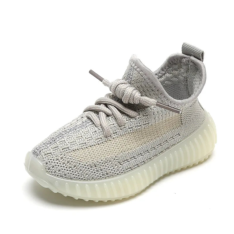 Children's Lightweight Coconut Woven Shoes - Non Slip Rubber Sole Outdoor Sports Mesh Sneakers for Baby Boys & Girls