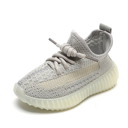 Children's Lightweight Coconut Woven Shoes - Non Slip Rubber Sole Outdoor Sports Mesh Sneakers for Baby Boys & Girls