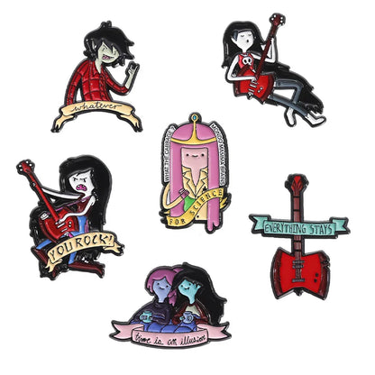 Cartoon Anime Character Enamel Pins – Cute Little Monk Brooches Lapel Badges, Funny Jewelry Gift for Friends