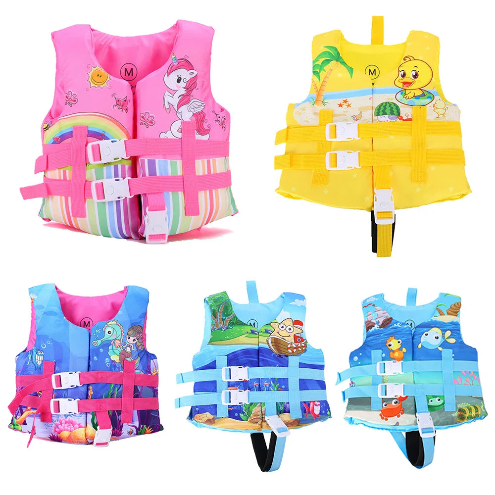 2024 Kids Life Vest – Floating Jacket for Boys & Girls, Sunscreen Swimming Pool & Boating Accessory