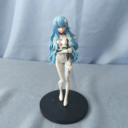 18cm NEON GENESIS EVANGELION Ayanami Rei & Asuka Action Figures – PVC Anime Model Figurines for Collection