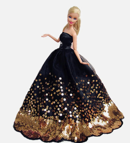 Barbie Doll Wedding Dress – Elegant Outfit for 11.5" & 12" Dolls