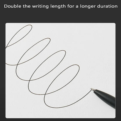KACO Metal Clip Gel Pen - 0.5mm Black Ink Quick Dry Signature Pen with 800M Smooth Writing Capacity