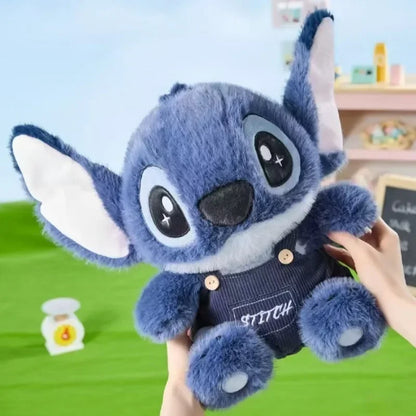 Disney Stitch Plush Doll — Cute Anime Stuffed Toy with Overalls | Birthday Gift & Home Room Decoration for Kids