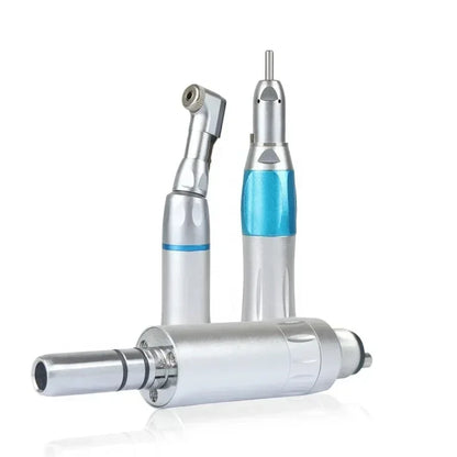 4Pcs LED Dental Handpiece Kit - High & Low Speed with Lights, E-generator, 3 Water Spray, 2/4 Holes Push Button