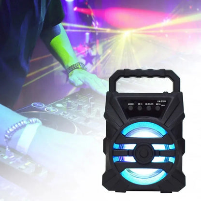 500mAh Bluetooth Speaker – High-Power Sound Box with TF/U-Disk, Karaoke & Handheld Subwoofer for Dancing