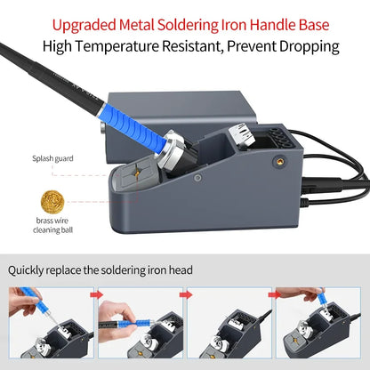 AIXUN T3A T3B Intelligent Soldering Station - T115/T210/T245/T12 Rework Station for PCB & BGA Soldering Tools