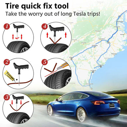 Tesla Rubber Lifting Jack Pad Adapter Tool for Models 3, Y, S, X (2017-2024) - Tire Repair Accessory