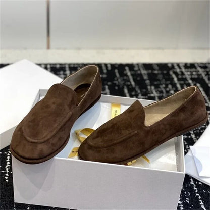 Lefu Soft Leather Shoes — Classic Fitted Silhouette with Circular Scalp Leather Lining