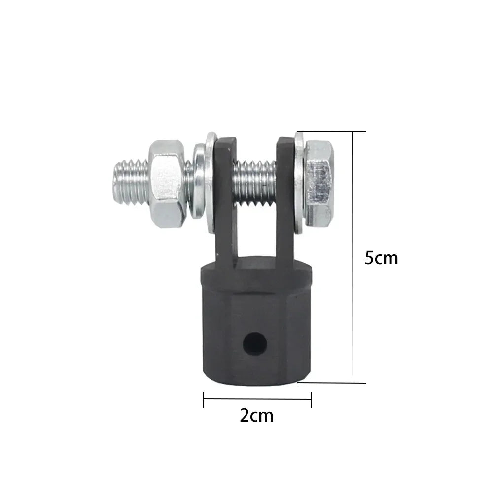 Scissor Jack Adapter — 1/2 Inch Chrome Vanadium Steel Wrench Tool for Automotive Jack & Impact Drill Sockets
