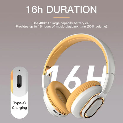 H7 TV Bluetooth Headphones – Wireless with Mic, USB Adapter, Noise-Cancelling, Stereo, Foldable, Bass for TV