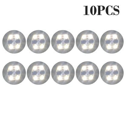 100-Pack LED Tableware Mats & Luminous Cup Stickers — Colorful Flashing Bottle Coasters for Bar, Stall, and Party Lighting
