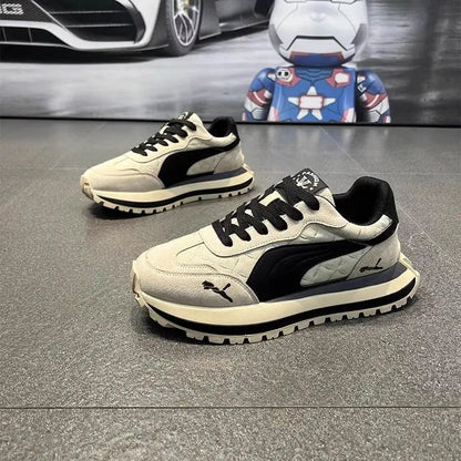 Men’s Casual Sports Shoes - Thick Sole Non-Slip Outdoor Sneakers with Soft Comfort for Summer