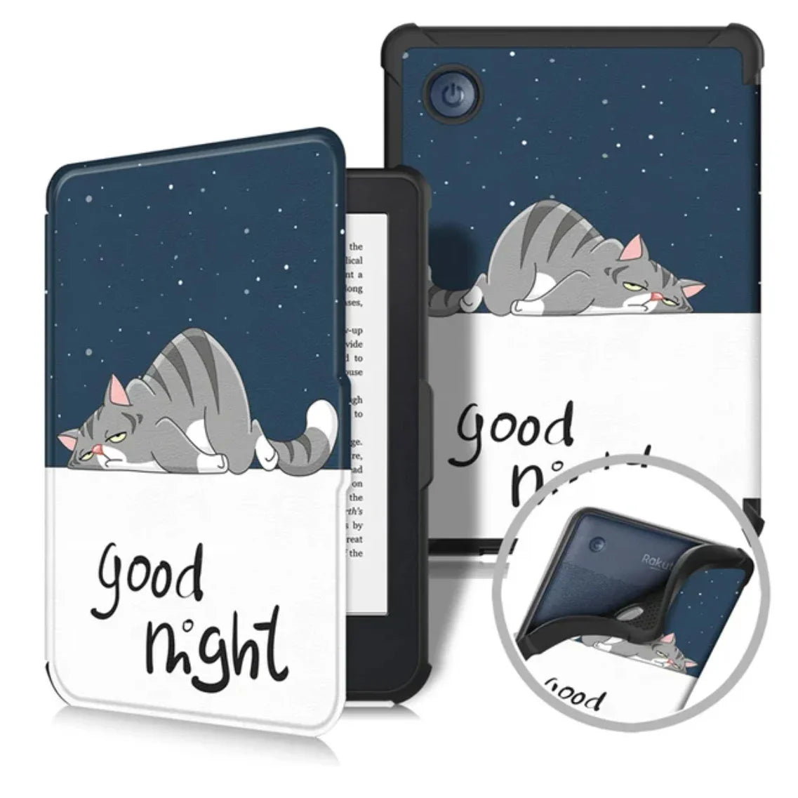 Kobo Clara BW/Clara Colour 2024 Case - 6 Inch Auto Wake Sleep PU Leather Cover, Soft Magnetic Ereader Hoesje N365 N367 Funda
