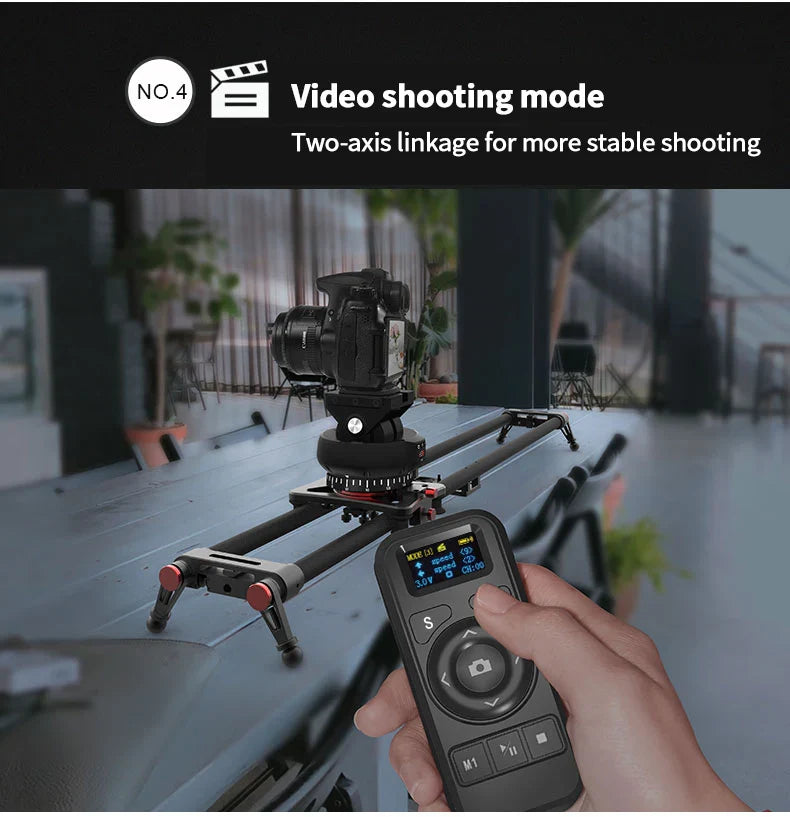 Desiontal YT-1200 Rotation Panoramic Remote Control - Pan Tilt Motorized Tripod Electric Head for Phones & Cameras