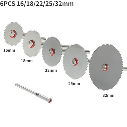 6-32Pcs Mini Circular Saw Blade Set - Sanding Grinding Cutting Discs for Dremel Rotary Tools & Metal Projects