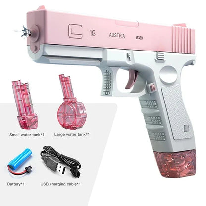 Summer Hot-Selling Electric Water Gun – Space Sci-Fi Design Water Toy for Kids, Fun Water Bat for Outdoor Play