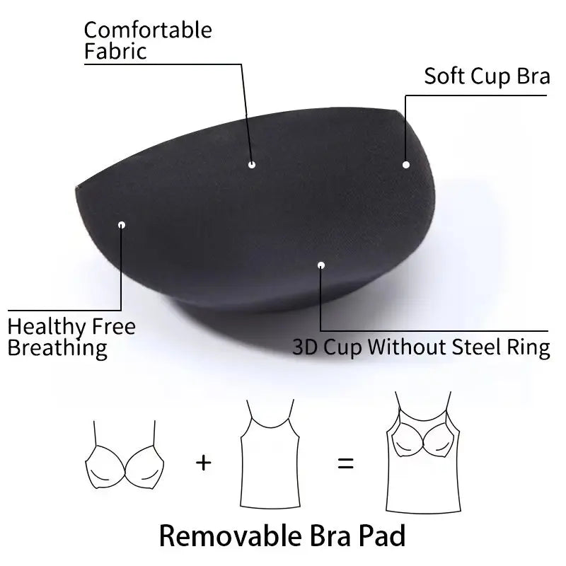 Women’s Camisole Shapewear Tank Top with Built-In Bra – Breathable Tummy Control Slimming Body Shaper Vest Corset Cami