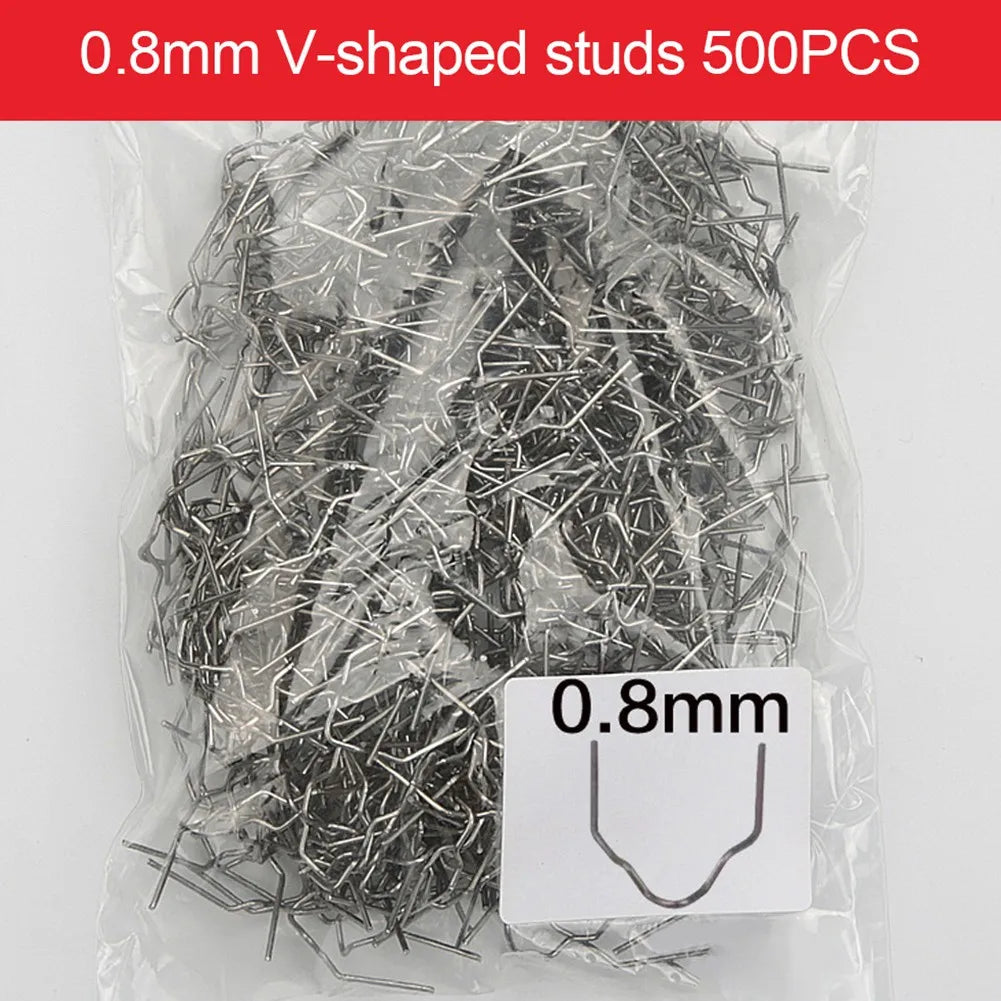 500PCS Hot Stapler Staples: Automotive Repair Welding Wire Kit for Car Bumper Repair - Plastic Welder Machine Accessories